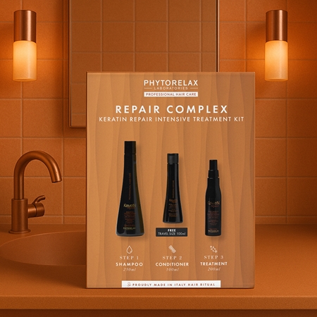Phytorelax Laboratories Keratin Repair Coffret cadeau pour lisser et régénérer les cheveux abîmés