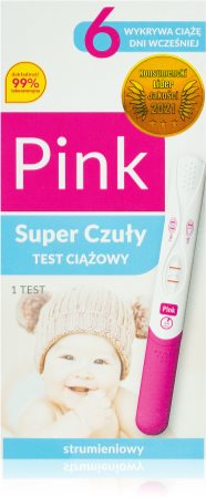 Pink Test ciążowy strumieniowy Super Czuły test ciążowy