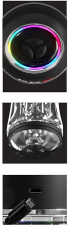 Pipedream PDX Elite ViewTube Pro See-Thru Vibrating Stroker Masturbateur masculin vibrant
