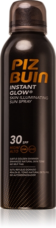 Piz Buin Instant Glow Solcreme spray med glimmer SPF 30