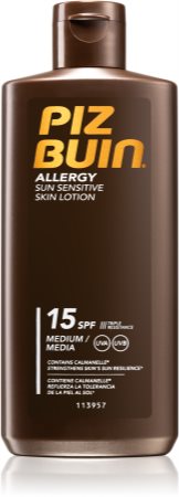 Piz Buin Allergy Bräunungsmilch für empfindliche Haut LSF 15