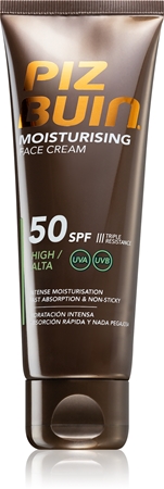 Piz Buin Moisturising Face Sun Cream with moisturising effect