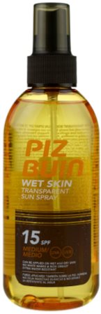 Piz Buin Wet Skin sprej na opalování SPF 15