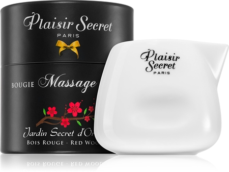 Plaisir Secret Red Wood masszázsgyertya
