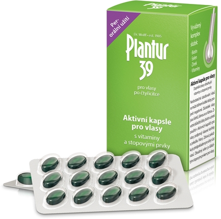 Plantur 39 Aktivní kapsle kapsle proti vypadávání vlasů