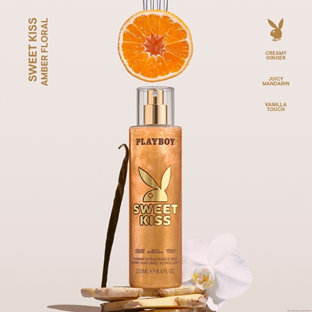 Playboy Sweet Kiss Σπρεϊ σώματος με στρας για γυναίκες