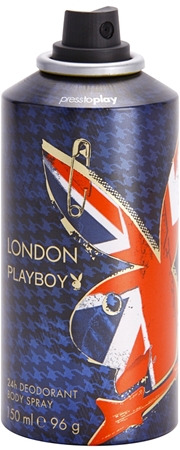 Playboy London deodorant spray for men