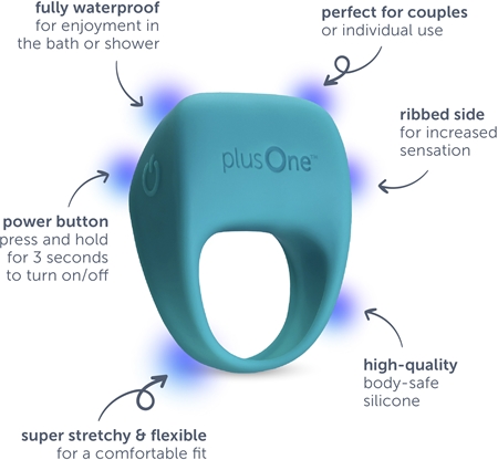 PlusOne Vibrating Ring penisring vibrerend
