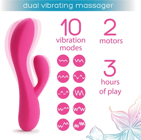 PlusOne Dual Massager vibromasseur avec stimulateur de périnée