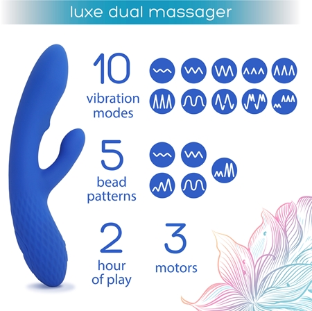 PlusOne Luxe Dual Massager vibrator with clitoral stimulator