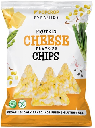 Popcrop Protein Cheese Chips proteinové chipsy bez lepku