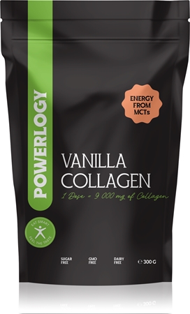 Powerlogy Vanilla Collagen hydrolyzovaný kolagen hovězí