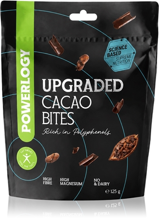 Powerlogy Upgraded Cacao Bites Kakaobohnen in Schokolade