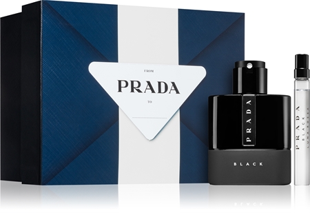 Rossa Black Prada Cologne Gift Set Prada Luna Rossa Black Gift Set