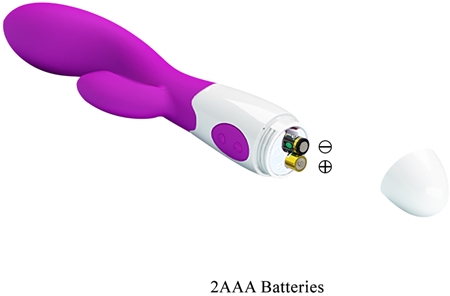 vibrator batterie betrieben PRETTY LOVE Brighty Vibrator mit Klitoris-Stimulator batteriebetrieben