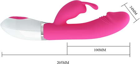 PRETTY LOVE Gene Vibrator mit Klitorisstimulator