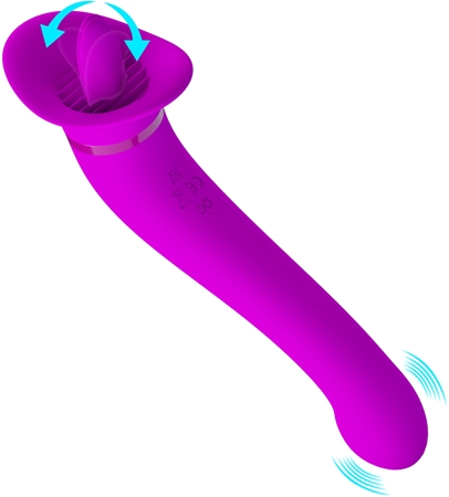 PRETTY LOVE Faust stimulator and vibrator double-ended