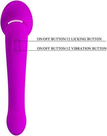 PRETTY LOVE Faust stimulator and vibrator double-ended