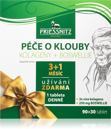 Priessnitz Péče o klouby Kolagen+Boswellie tablety pro výživu kloubů a chrupavek