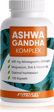 ProFuel Ashwagandha Komplex Kapseln trägt zur normalen Funktion des Nervensystems bei
