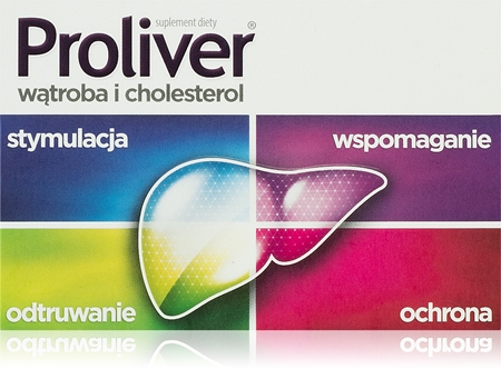 Proliver Wątroba tabletki do wspomagania zdrowia wątroby