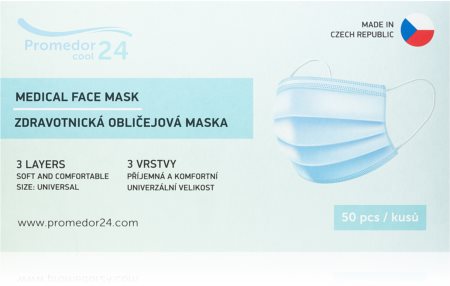 Promedor24 Medical face mask white jednorazowa maseczka