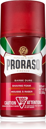 Proraso Coarse Beards spumă pentru bărbierit cu efect de nutritiv