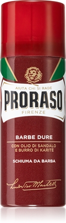 Proraso Red Shaving Foam espuma de barbear para barba dura