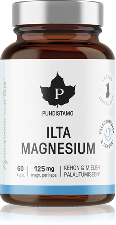 Puhdistamo Night Magnesium kapsle pro podporu spánku a regenerace