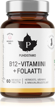 Puhdistamo B12 Folate podpora správného fungování organismu
