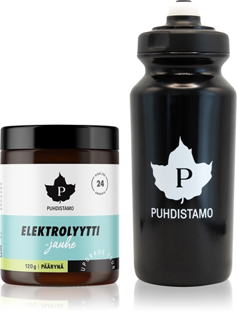 Puhdistamo Electrolyte Powder + láhev sportovní nápoj s elektrolyty