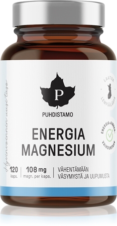 Puhdistamo Energia Magnesium kapsle pro podporu energetického metabolismu