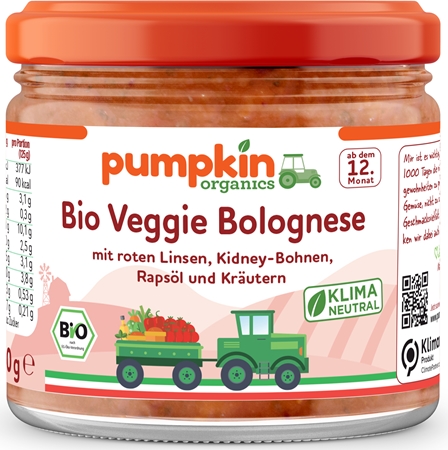 Pumpkin Organics BIO sos boloński warzywny sos bolognese