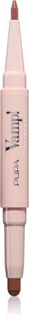 PUPA Milano Vamp! Creamy Duo κραγιόν και μολύβι περιγράμματος για τα χείλη 2 σε 1