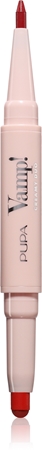 PUPA Milano Vamp! Creamy Duo Lūpu kontūru izceļoša lūpu krāsa un laineris divi vienā