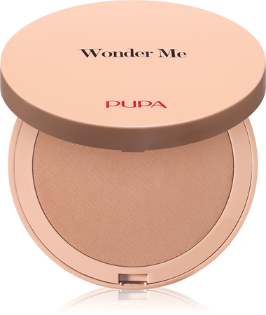 PUPA Milano Wonder Me Bronzer συμπαγής πούδρα μπρονζερ για τέλεια επιδερμίδα