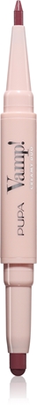 PUPA Milano Vamp! Creamy Duo Lūpu kontūru izceļoša lūpu krāsa un laineris divi vienā