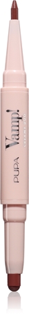 PUPA Milano Vamp! Creamy Duo Lūpu kontūru izceļoša lūpu krāsa un laineris divi vienā