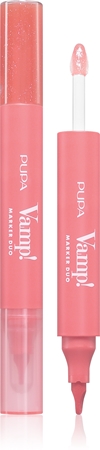 PUPA Milano Vamp! Lip Marker Duo μαρκαδόρος για τα χείλη με λάμψη