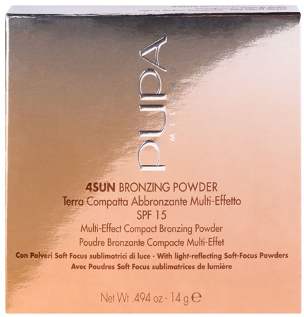 PUPA Milano 4Sun pudra bronzanta SPF 15