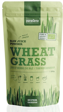 Purasana Wheat Grass Raw Juice Powder naturalny przeciwutleniacz