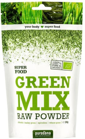 Purasana Green Mix Powder BIO přírodní antioxidant v BIO kvalitě