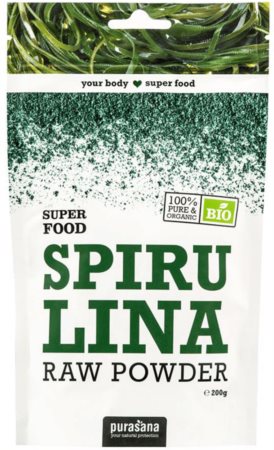 Purasana Spirulina Powder BIO přírodní antioxidant v BIO kvalitě