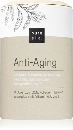 Pure Ella Anti-Aging Kapseln gegen das Altern der Haut und zur Festigung der Haut