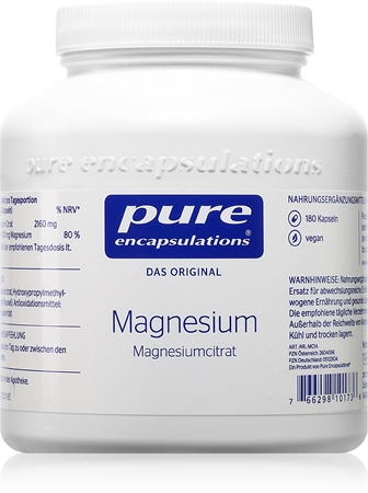 Pure Encapsulations Magnesiumcitrat Kapseln mit Mineralien