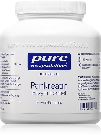 Pure Encapsulations Pankreatin Enzym Formel Kapseln mit Verdauungsenzymen