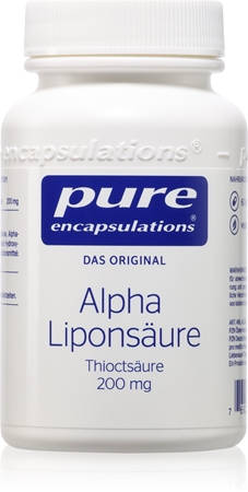 Pure Encapsulations Alpha Liponsäure Präparat zur Aufrechterhaltung einer gesunden Funktion des Organismus