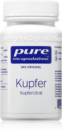 Pure Encapsulations Kupfer Kapseln zur Unterstützung des Immunsystems, schöner Haare und Haut