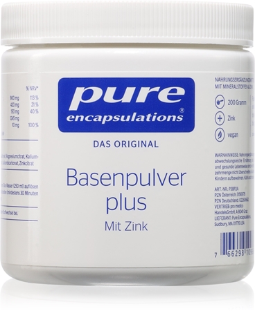 Pure Encapsulations Basenpulver plus Pulver zur Erhaltung des Elektrolytgleichgewichts