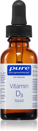Pure Encapsulations Vitamin D3 liquid Tropfen für gesunde Knochen und Zähne